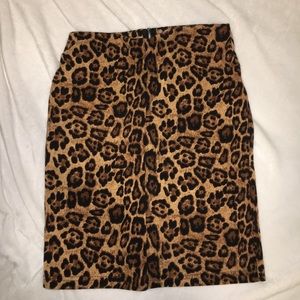 Cheetah print skirt